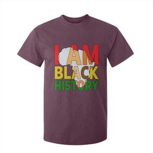 Black History Month African American T Shirt For Kid I Am Black History TS14 Maroon Print Your Wear