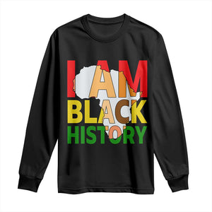 Black History Month African American Long Sleeve Shirt I Am Black History TS14 Black Print Your Wear