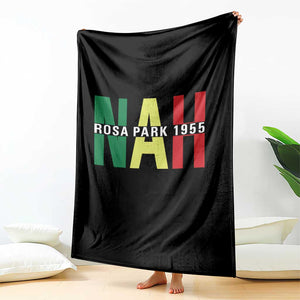 Nah Rosa Parks Quote Throw Blanket Black Movement Protest TS14 Print Your Wear