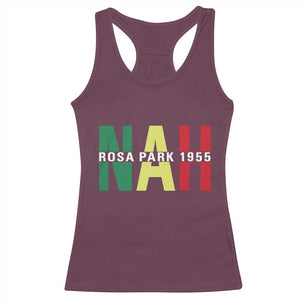 Nah Rosa Parks Quote Racerback Tank Top Black Movement Protest TS14 Maroon Print Your Wear