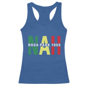Nah Rosa Parks Quote Racerback Tank Top Black Movement Protest TS14 Royal Blue Print Your Wear