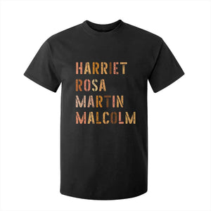 Black History Leaders T Shirt For Kid Harriet Rosa Martin Malcolm TS14 Black Print Your Wear