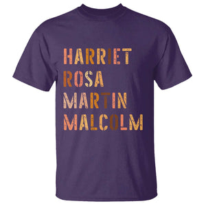 Black History Leaders T Shirt Harriet Rosa Martin Malcolm TS14 Purple Print Your Wear