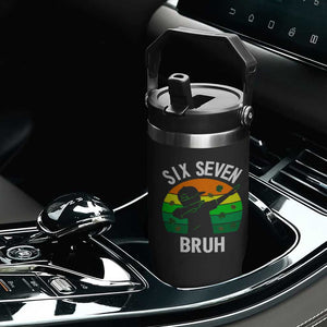 67 Bruh St Patricks Day Flip Straw Tumbler Funny Six Seven Boys Kids Dabbing Meme TS14 Print Your Wear