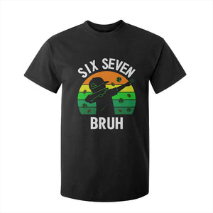 67 Bruh St Patricks Day T Shirt For Kid Funny Six Seven Boys Kids Dabbing Meme TS14 Black Print Your Wear