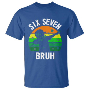 67 Bruh St Patricks Day T Shirt Funny Six Seven Boys Kids Dabbing Meme TS14 Royal Blue Print Your Wear
