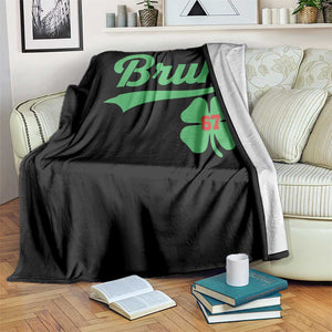 67 Bruh St Patricks Day Throw Blanket Funny Six Seven Shamrock Meme TS14 Print Your Wear