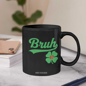 67 Bruh St Patricks Day Coffee Mug Funny Six Seven Shamrock Meme TS14 Print Your Wear
