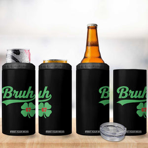 67 Bruh St Patricks Day 4 in 1 Can Cooler Tumbler Funny Six Seven Shamrock Meme TS14 Print Your Wear