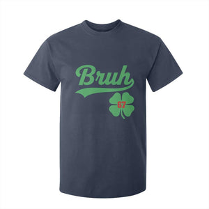 67 Bruh St Patricks Day T Shirt For Kid Funny Six Seven Shamrock Meme TS14 Navy Print Your Wear