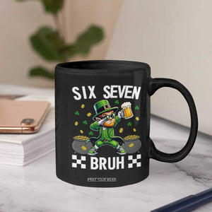 67 Bruh St Patricks Day Coffee Mug Funny Six Seven Leprechaun Bruh Meme TS14 Print Your Wear