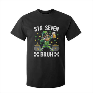 67 Bruh St Patricks Day T Shirt For Kid Funny Six Seven Leprechaun Bruh Meme TS14 Black Print Your Wear