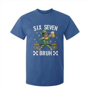 67 Bruh St Patricks Day T Shirt For Kid Funny Six Seven Leprechaun Bruh Meme TS14 Royal Blue Print Your Wear