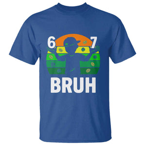 67 Bruh St Patricks Day T Shirt Funny Six Seven Boys Kids Meme TS14 Royal Blue Print Your Wear