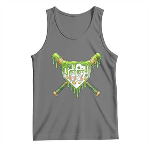 67 St Patricks Day Tank Top Funny Six Seven Baseball Sport Party Meme TS14 Black Heather Print Your Wear