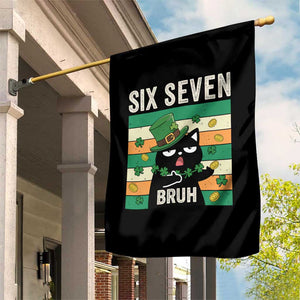 67 Bruh St Patricks Day Garden Flag Funny Cat Bruh Six Seven Meme TS14 Print Your Wear