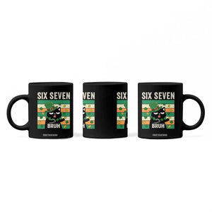 67 Bruh St Patricks Day Coffee Mug Funny Cat Bruh Six Seven Meme TS14 Print Your Wear