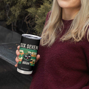 67 Bruh St Patricks Day Tumbler Cup Funny Cat Bruh Six Seven Meme TS14 Print Your Wear