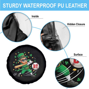 67 St Patricks Day Spare Tire Cover Funny Six Seven Leprechaun Playing Baseball Meme TS14 Print Your Wear