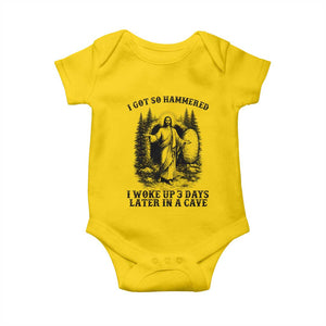 Christian Easter Jesus Baby Onesie I Got So Hammered Woke Up 3 Days TS14 Daisy Print Your Wear