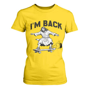 Christian Easter T Shirt For Women Funny Skateboard Jesus I am Back TS14 Daisy Print Your Wear
