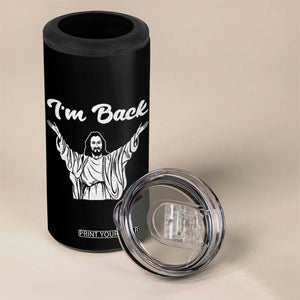 Funny Easter Jesus Meme 4 in 1 Can Cooler Tumbler I'm Back TS14 Print Your Wear