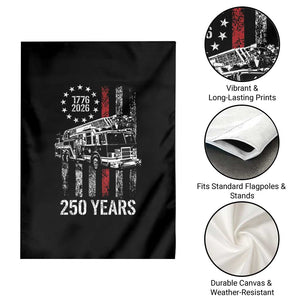 Fireman 250 Years of America Garden Flag Fireman American Flag Thin Red Line Firefighter TS14 Print Your Wear