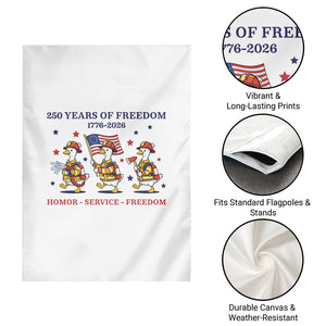 Fireman 250 Years of America Garden Flag Silly Goose Firefighter Honor Service Freedom TS14 Print Your Wear