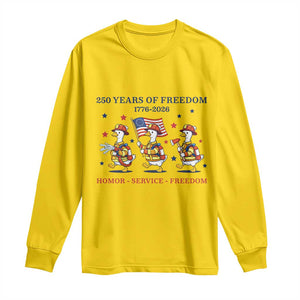 Fireman 250 Years of America Long Sleeve Shirt Silly Goose Firefighter Honor Service Freedom TS14 Daisy Print Your Wear