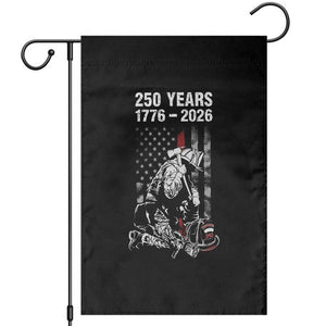 Fireman 250 Years of America Garden Flag Firefighter Red US Patriotic 4th Of July TS14 Black Print Your Wear