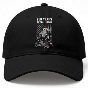 Fireman 250 Years of America Baseball Cap Firefighter Red US Patriotic 4th Of July TS14 Print Your Wear