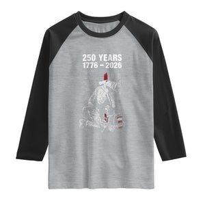 Fireman 250 Years of America Raglan Shirt Firefighter Red US Patriotic 4th Of July TS14 Heather Gray Black Print Your Wear