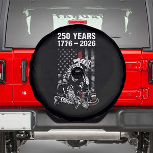 Fireman 250 Years of America Spare Tire Cover Firefighter Red US Patriotic 4th Of July TS14 Black Print Your Wear