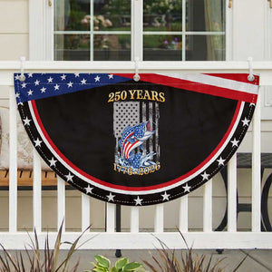 250th Anniversary USA Fishing Patriotic Fan Flag Fisherman American Flag