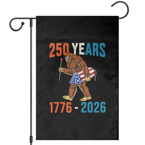 250th Anniversary USA Bigfoot Garden Flag Funny Sasquatch American Flag Fireworks Fourth of July TS14 Black Print Your Wear