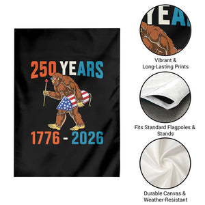 250th Anniversary USA Bigfoot Garden Flag Funny Sasquatch American Flag Fireworks Fourth of July TS14 Print Your Wear