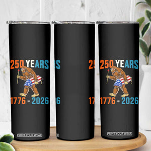250th Anniversary USA Bigfoot Skinny Tumbler Funny Sasquatch American Flag Fireworks Fourth of July TS14 Print Your Wear