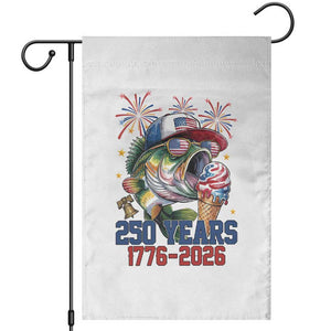 America 250th Fishing Garden Flag Patriotic Bass Fish American Flag TS14 White Print Your Wear