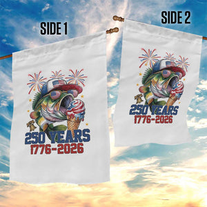 America 250th Fishing Garden Flag Patriotic Bass Fish American Flag TS14 Print Your Wear