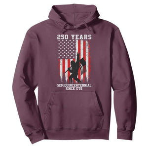 250th Anniversary USA Hoodie Bigfoot Patriotic American USA Flag TS14 Maroon Print Your Wear
