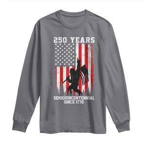 250th Anniversary USA Long Sleeve Shirt Bigfoot Patriotic American USA Flag TS14 Charcoal Print Your Wear