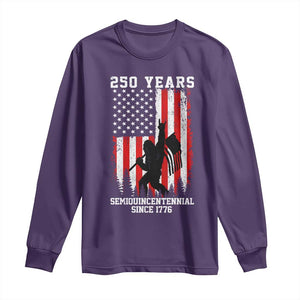 250th Anniversary USA Long Sleeve Shirt Bigfoot Patriotic American USA Flag TS14 Purple Print Your Wear