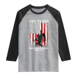 250th Anniversary USA Raglan Shirt Bigfoot Patriotic American USA Flag TS14 Heather Gray Black Print Your Wear