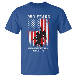 250th Anniversary USA T Shirt Bigfoot Patriotic American USA Flag TS14 Royal Blue Print Your Wear