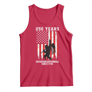 250th Anniversary USA Tank Top Bigfoot Patriotic American USA Flag TS14 Red Print Your Wear
