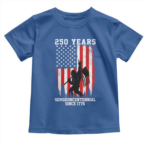 250th Anniversary USA Toddler T Shirt Bigfoot Patriotic American USA Flag TS14 Royal Blue Print Your Wear