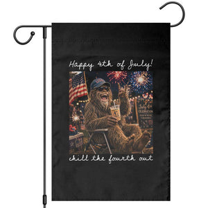 4th of July Bigfoot Garden Flag Patriotic Sasquatch American Flag Party Festival TS14 Black Print Your Wear
