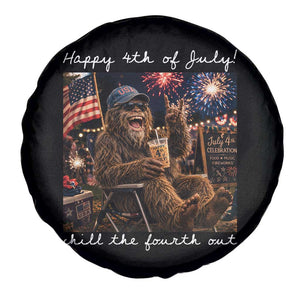 4th of July Bigfoot Spare Tire Cover Patriotic Sasquatch American Flag Party Festival TS14 Print Your Wear