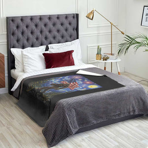 Bigfoot Patriotic 250 Years of Freedom Throw Blanket American USA Flag Stary Night TS14 Print Your Wear