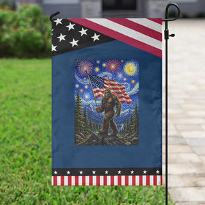 Bigfoot Patriotic 250 Years of Freedom Patriotic Garden Flag American USA Flag Stary Night TS14 Classic Blue Black Print Your Wear